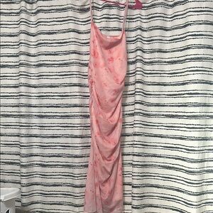 Elegant Pink Floral Dress body com